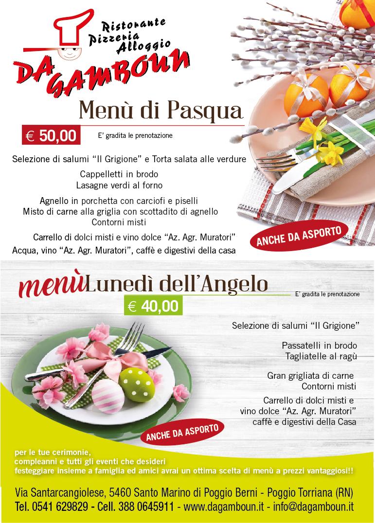 Menu di Pasqua