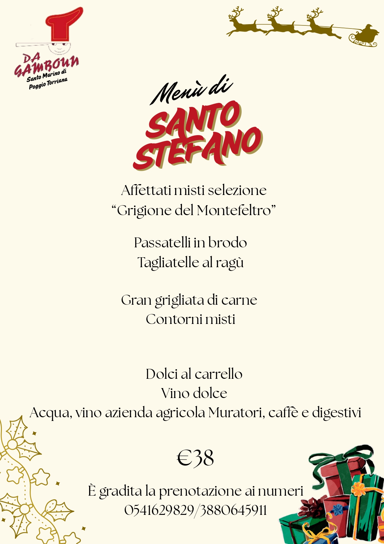 Menu di Santo Stefano